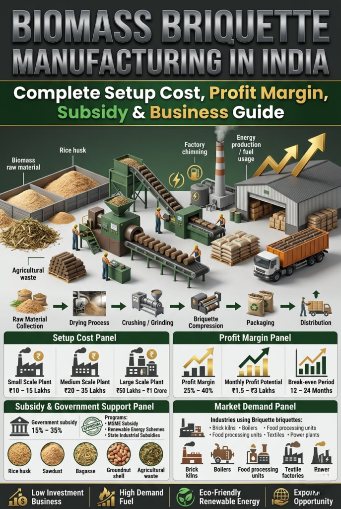 Biomass Briquette Manufacturing Business