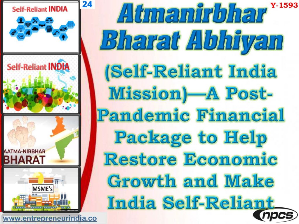 Atmanirbhar Bharat Abhiyan Self Reliant India Mission Niir Blog