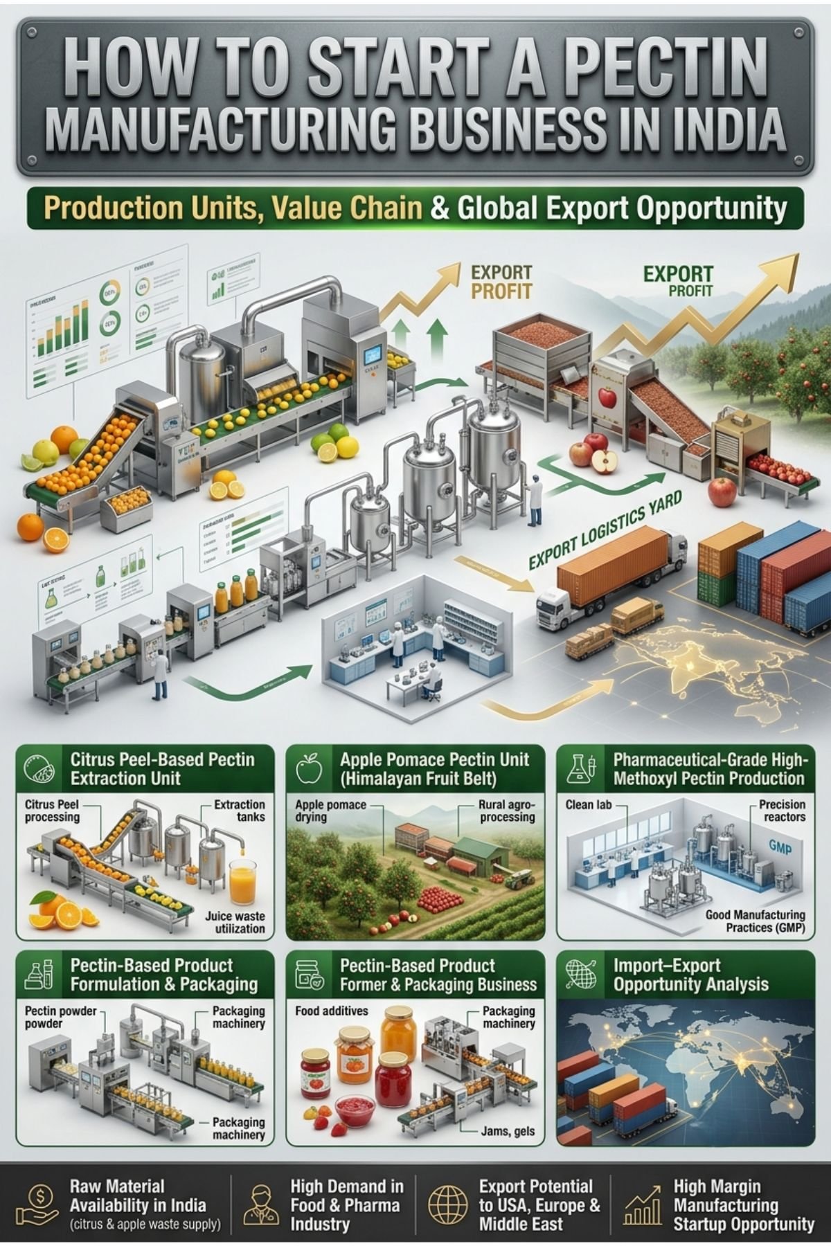 Pectin Manufacturing Business in India: Government Subsidy