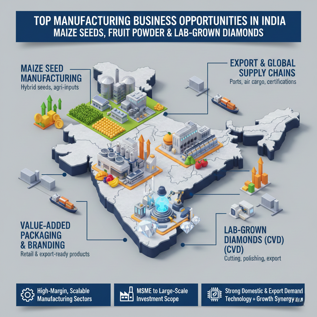 maize seed manufacturing business in india