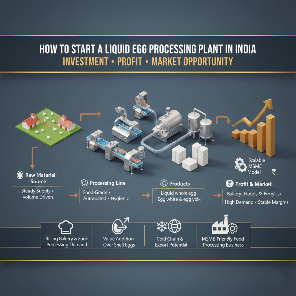 Liquid Egg Processing Plant in India