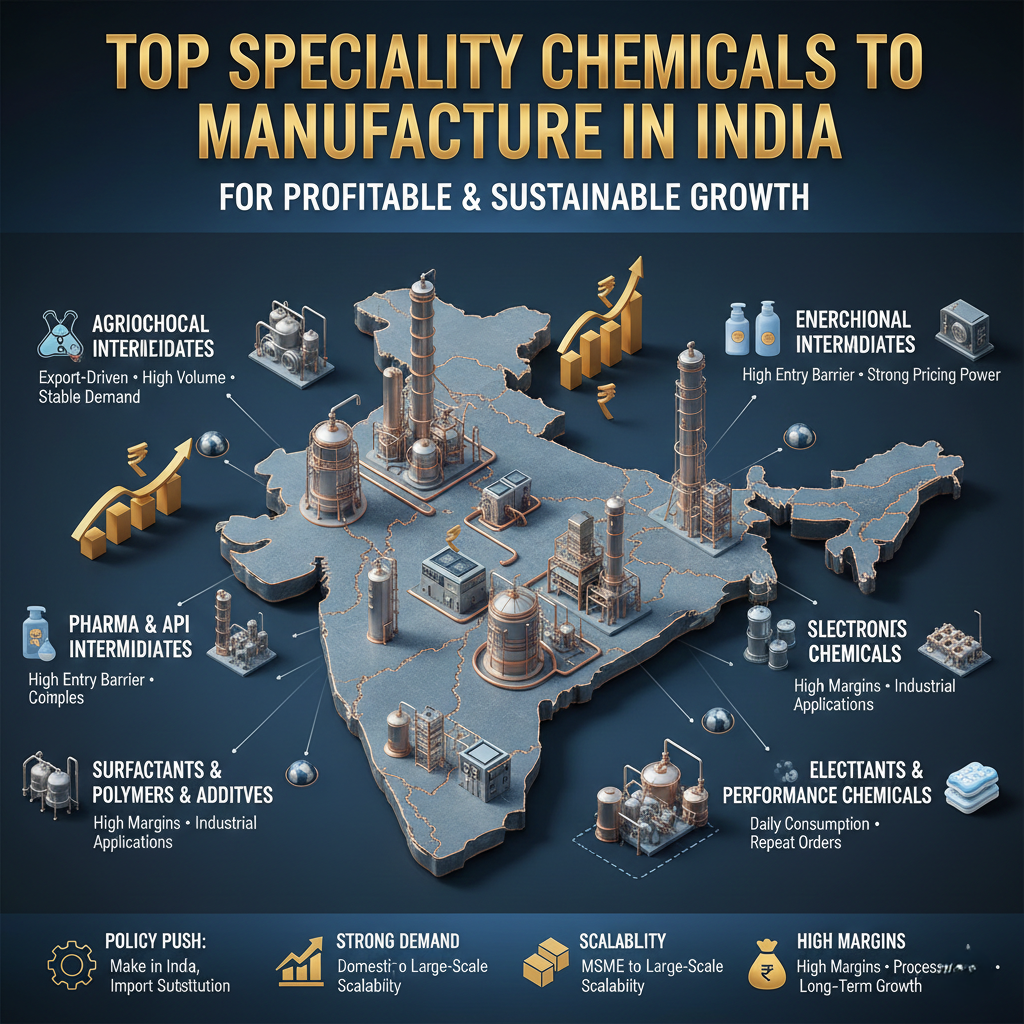 Specialty chemicals business in India manufacturing plant