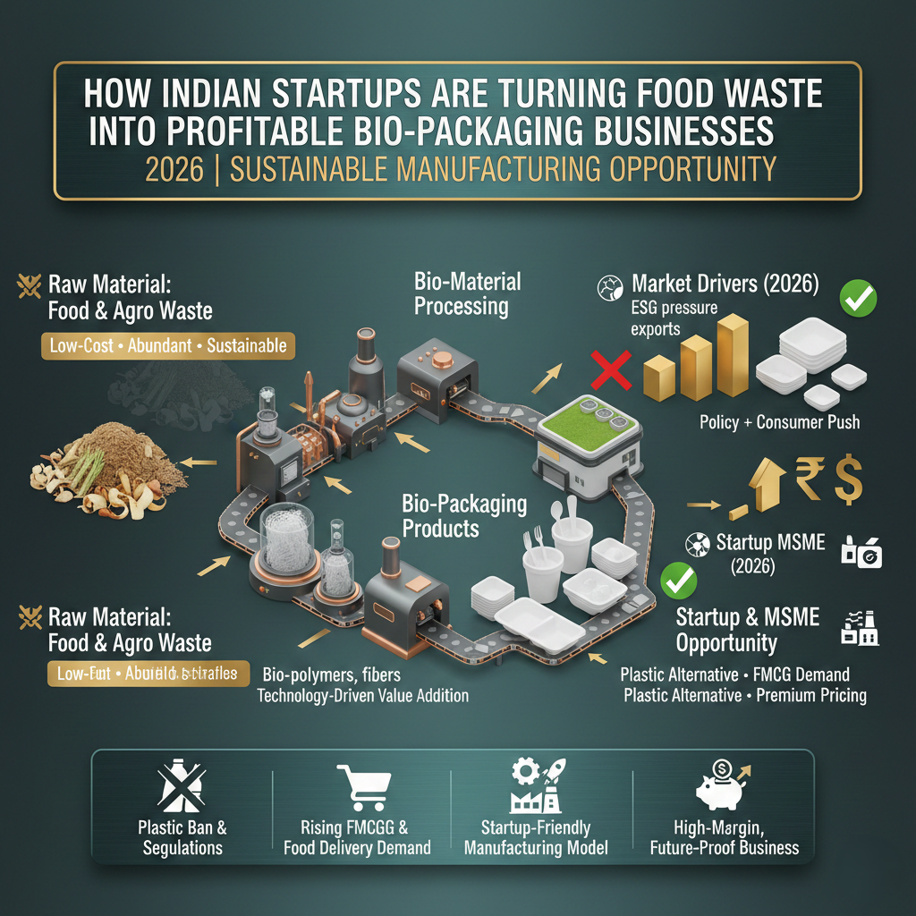 Food waste packaging India made from biodegradable materials
