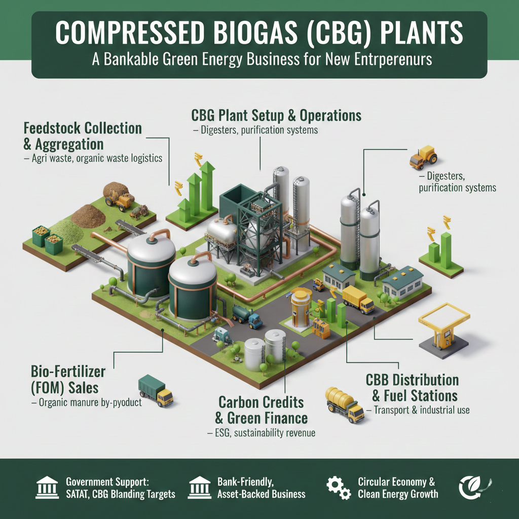 CBG Business India: Compressed biogas plant converting organic waste into energy