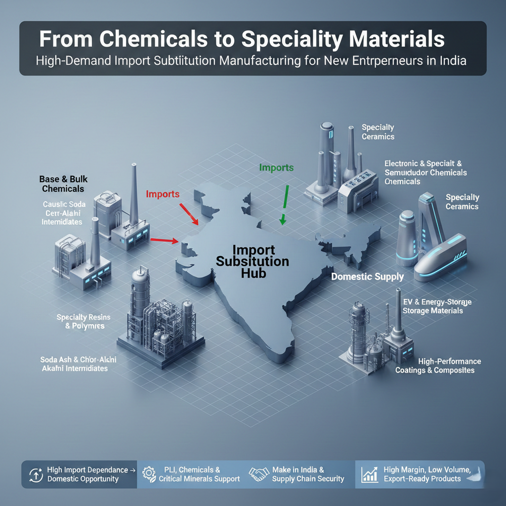 import substitution manufacturing in india for specialty chemicals