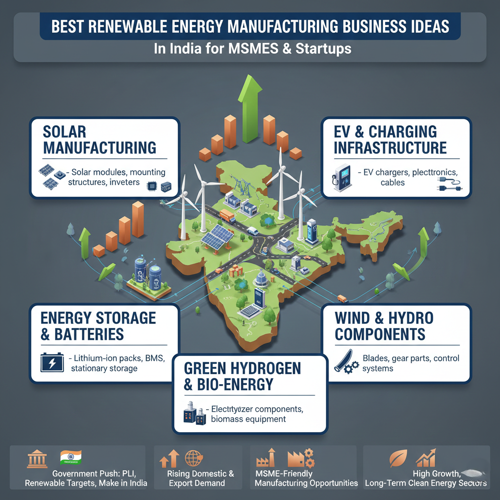 Renewable energy manufacturing plant in India