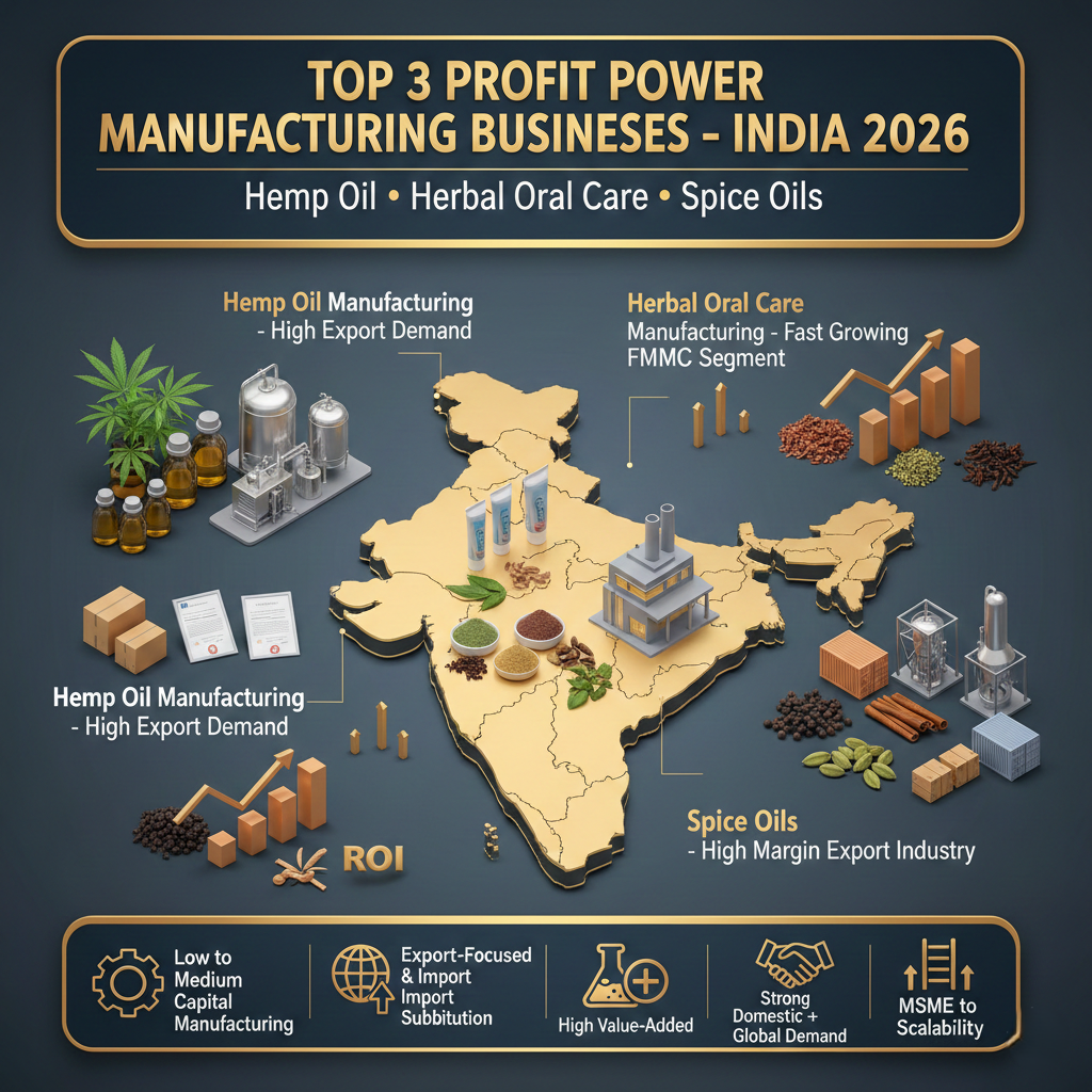 Low investment manufacturing business in India for 2026