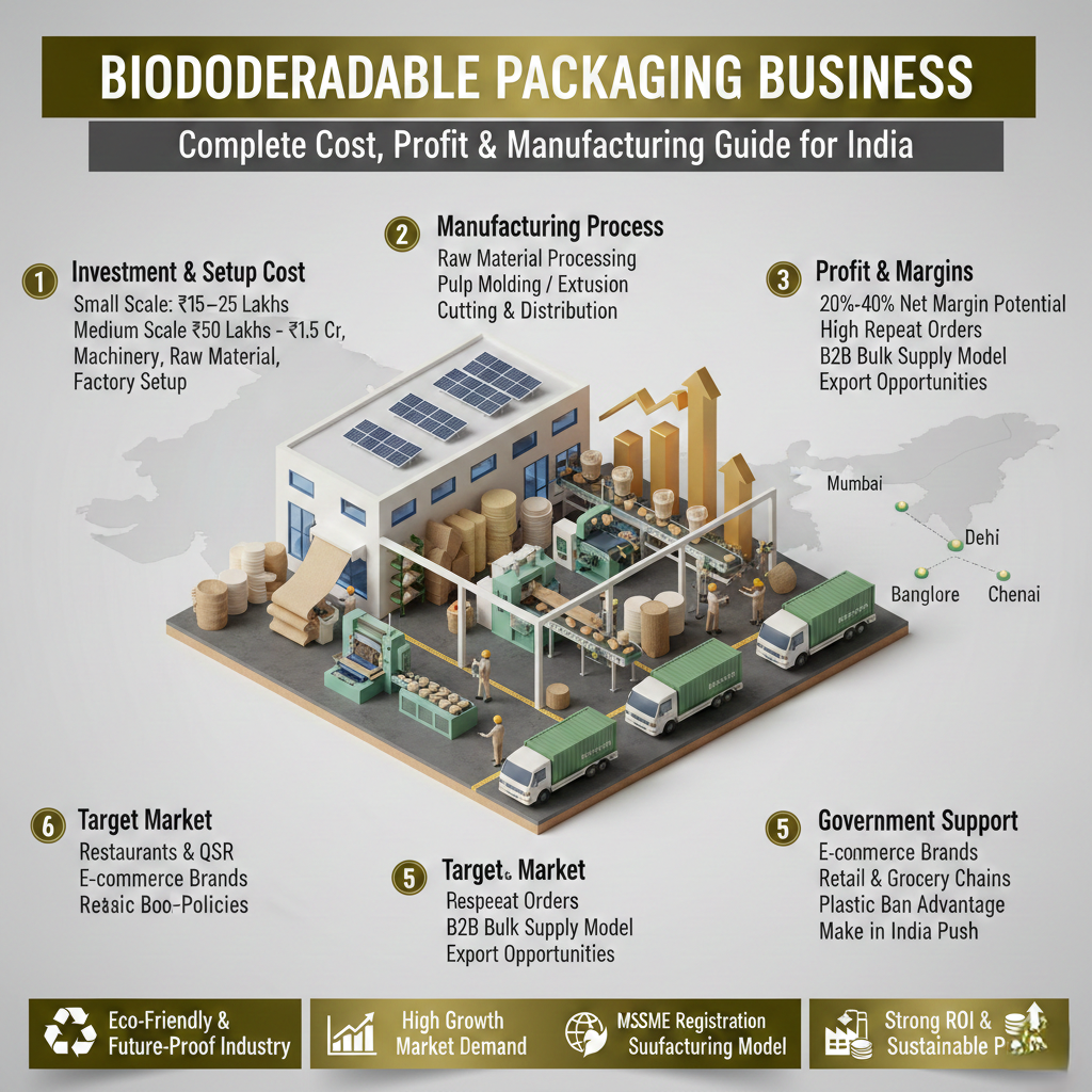 Biodegradable packaging manufacturing machine in India
