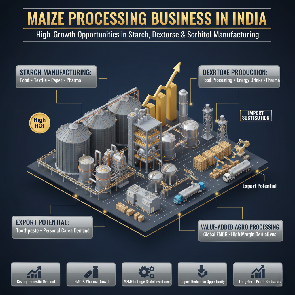 Maize Processing Business in India