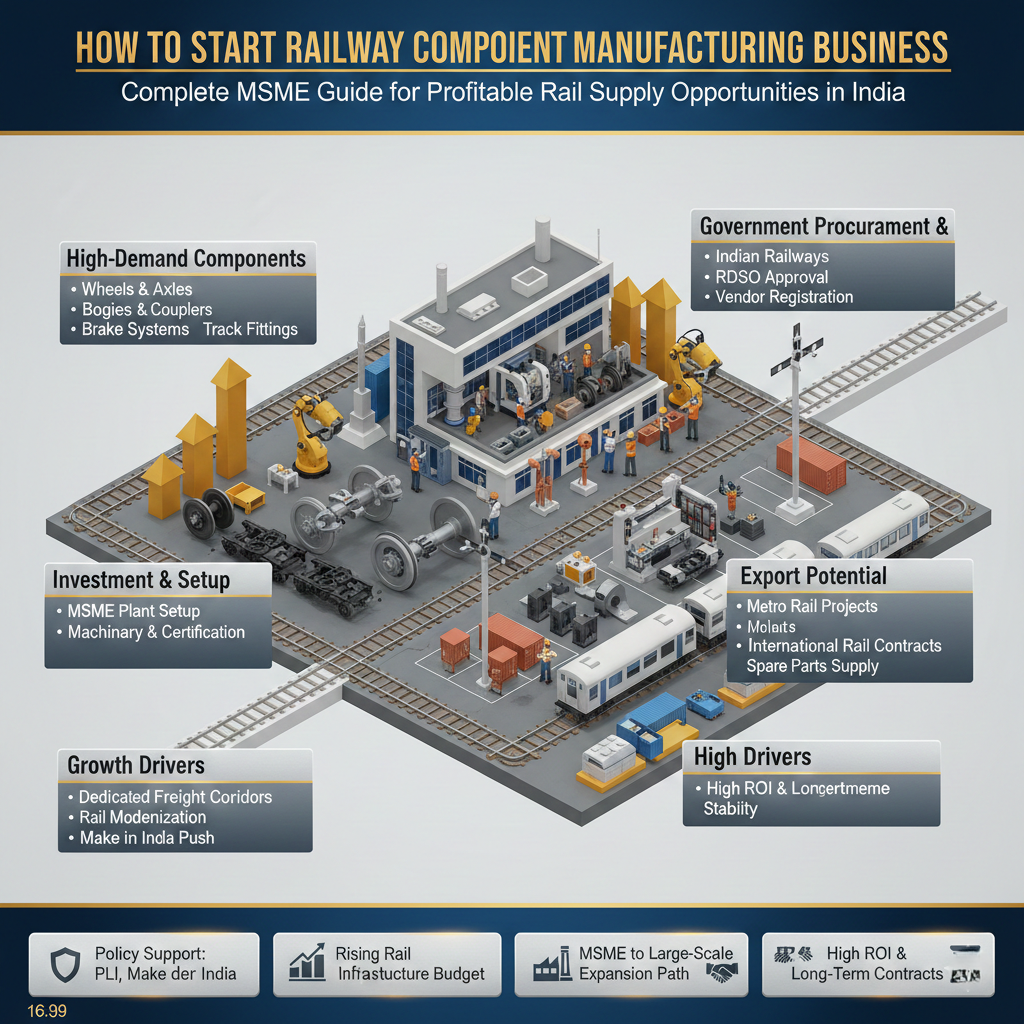 railway components manufacturing factory in India
