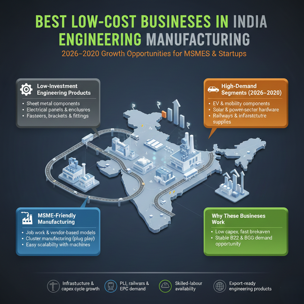 Engineering manufacturing business in India with low cost production units