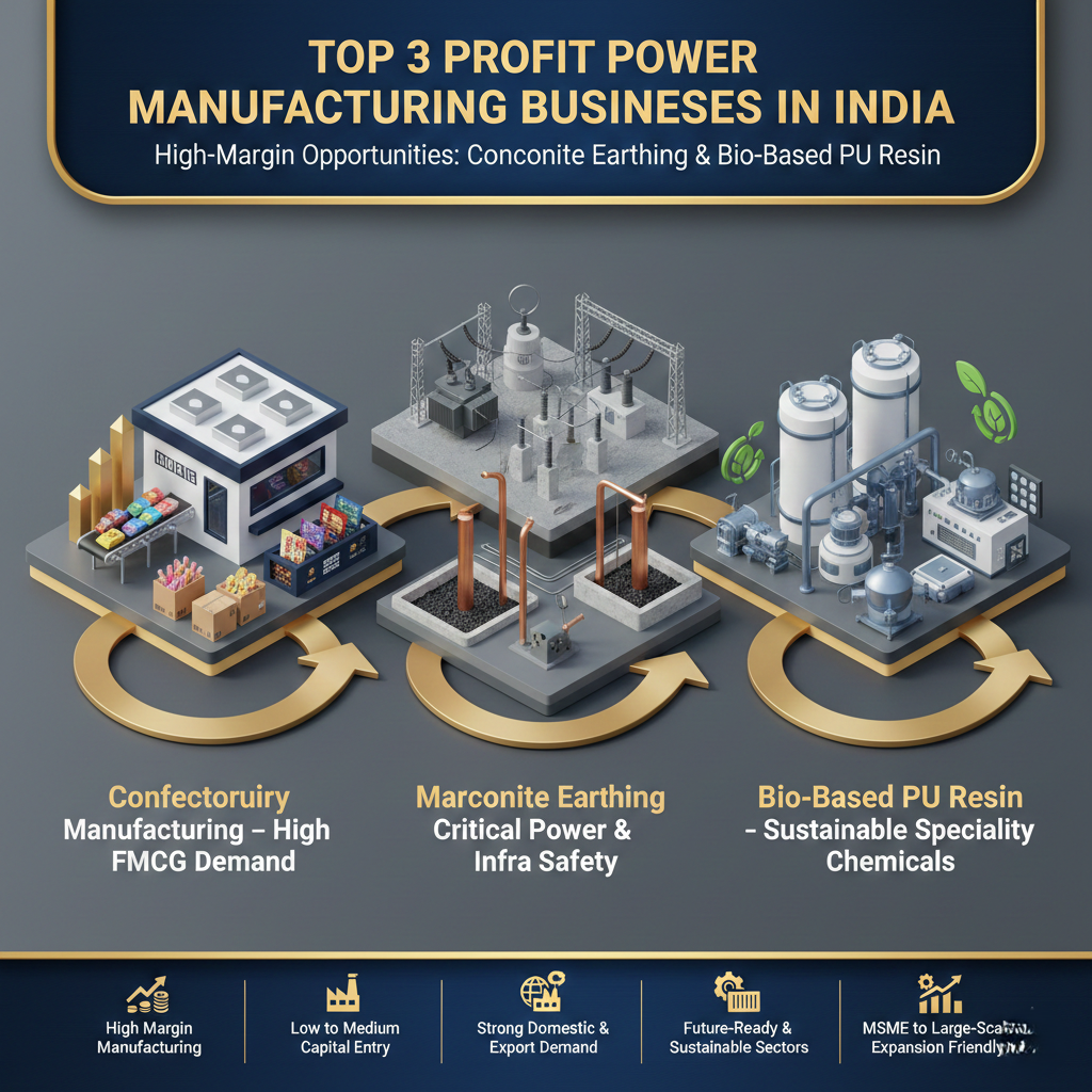 Top manufacturing business ideas in India with high profit potential