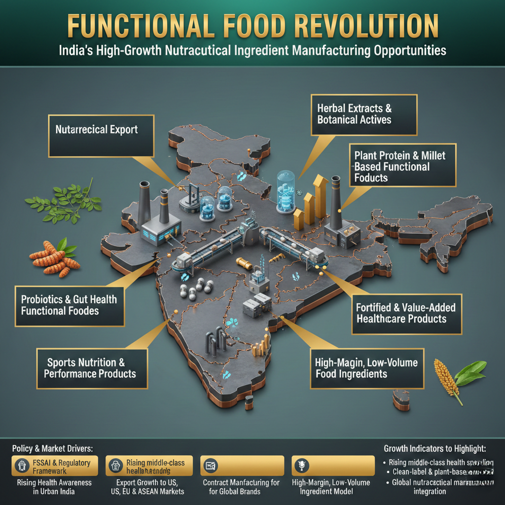 Functional food manufacturing in India production facility