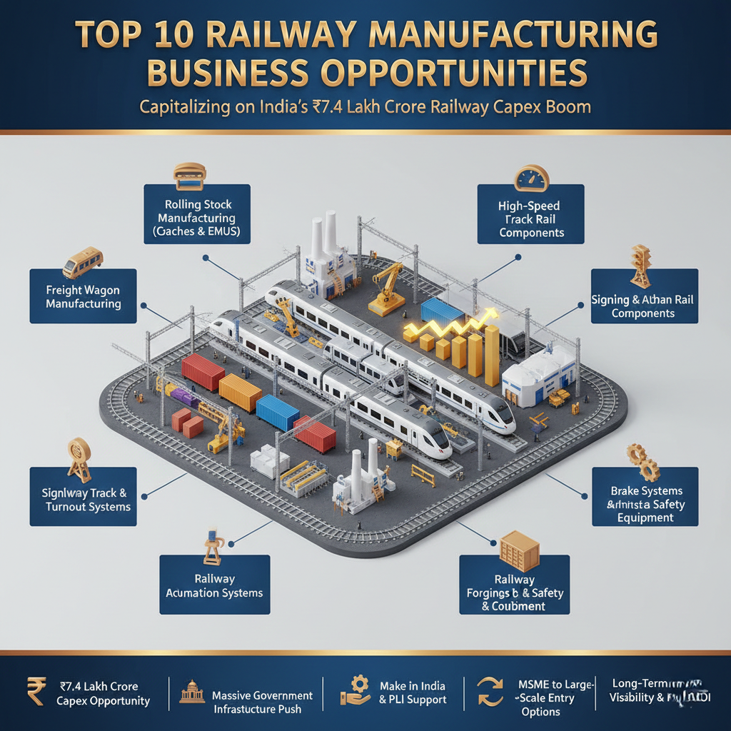 Indian Railways manufacturing opportunities created by railway infrastructure expansion in India