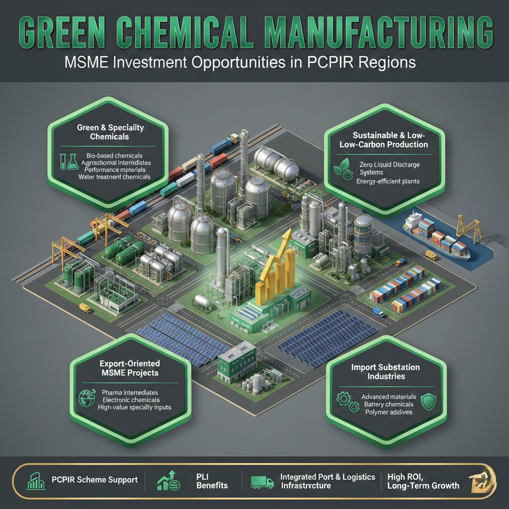 Green chemical manufacturing plant in India for MSMEs in PCPIR region