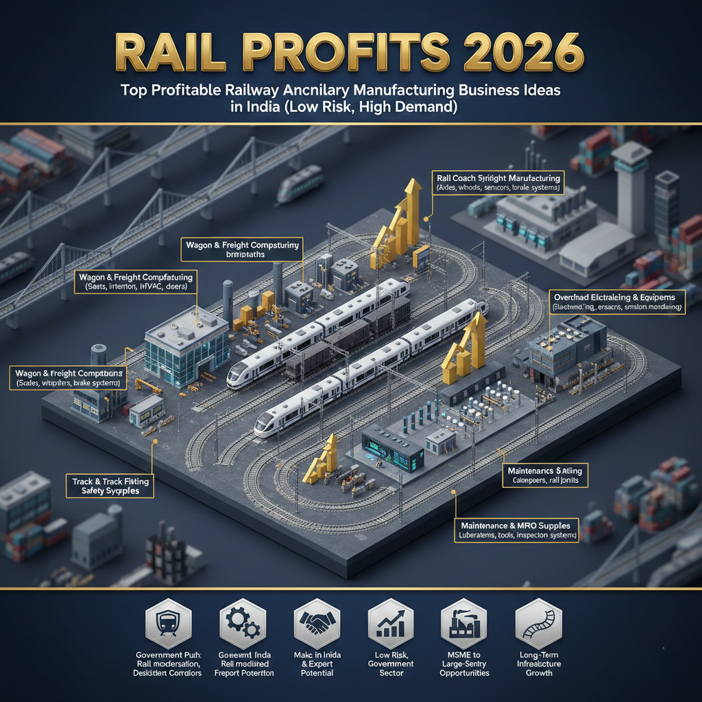 railway ancillary manufacturing components used in Indian railway tracks
