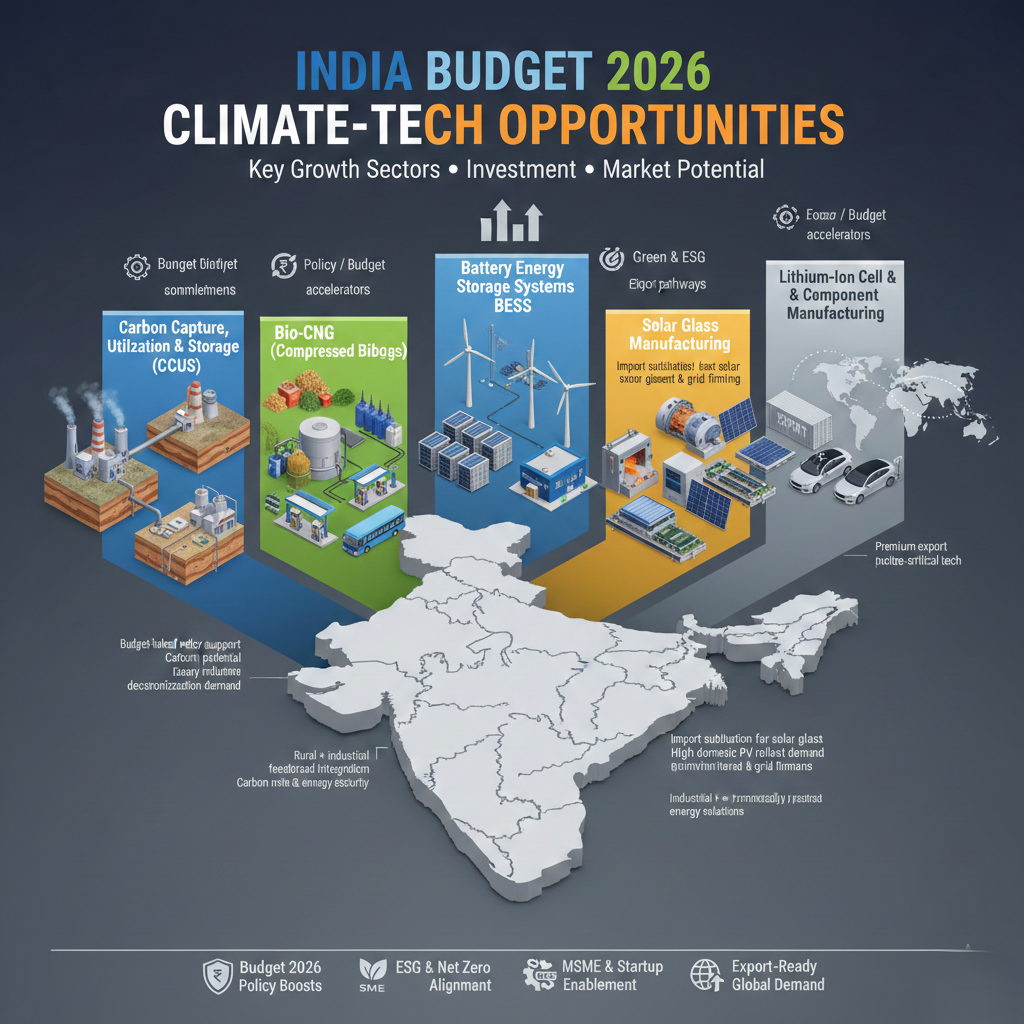 Climate tech opportunities in India after Budget 2026