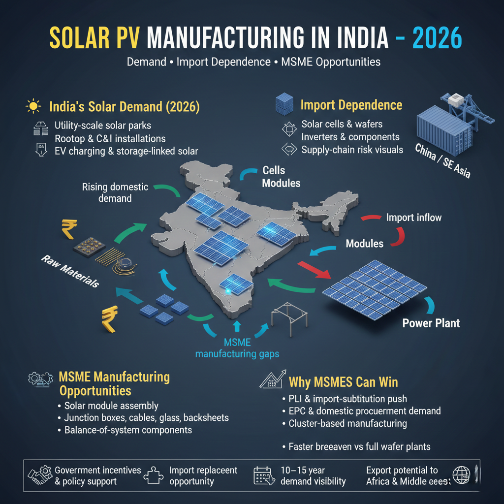 Solar cell manufacturing plant in India 2026