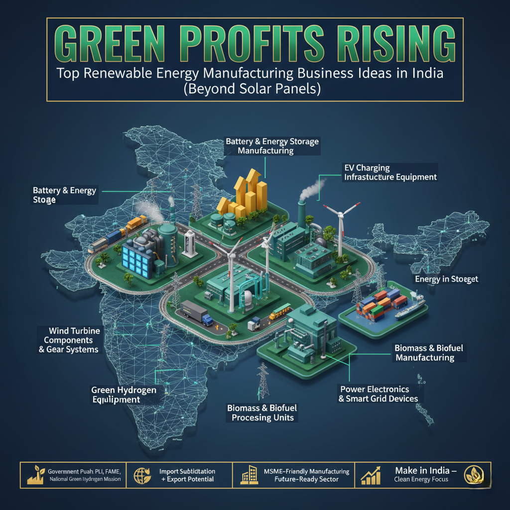 Renewable energy manufacturing infrastructure in India