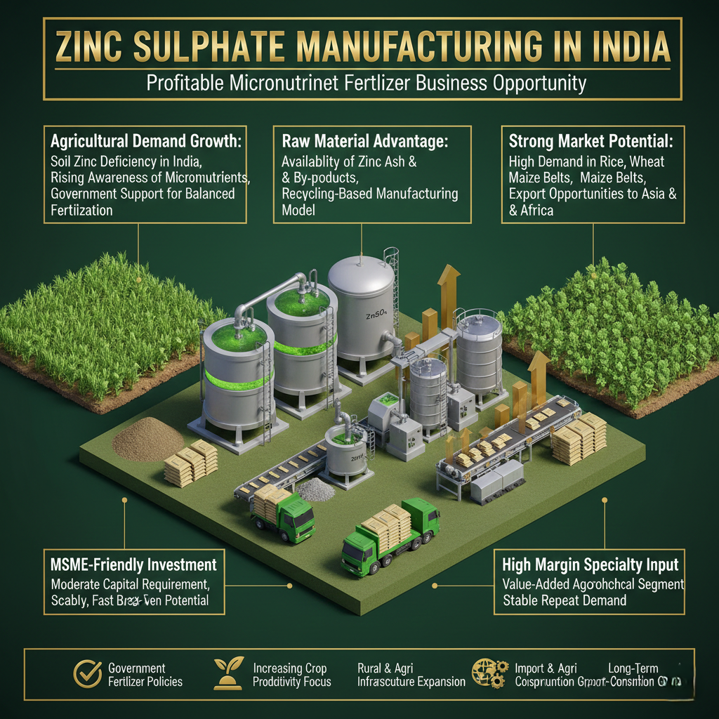 Zinc Sulphate Manufacturing in India