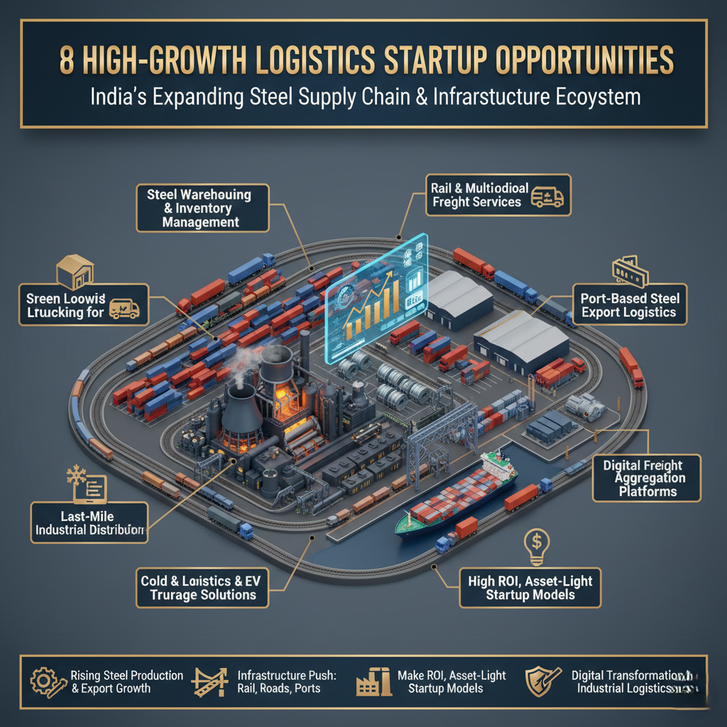 “Steel logistics startups India using AI and automation”
