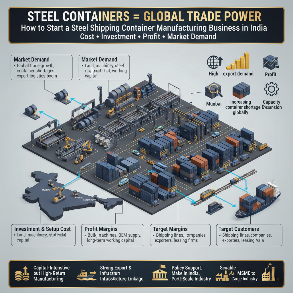 “Steel container manufacturing plant in India”