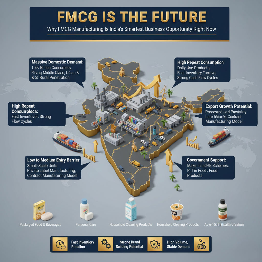 FMCG manufacturing business unit in India producing packaged goods