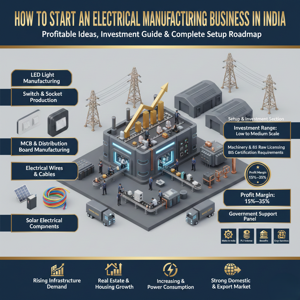 electrical manufacturing business in India production unit