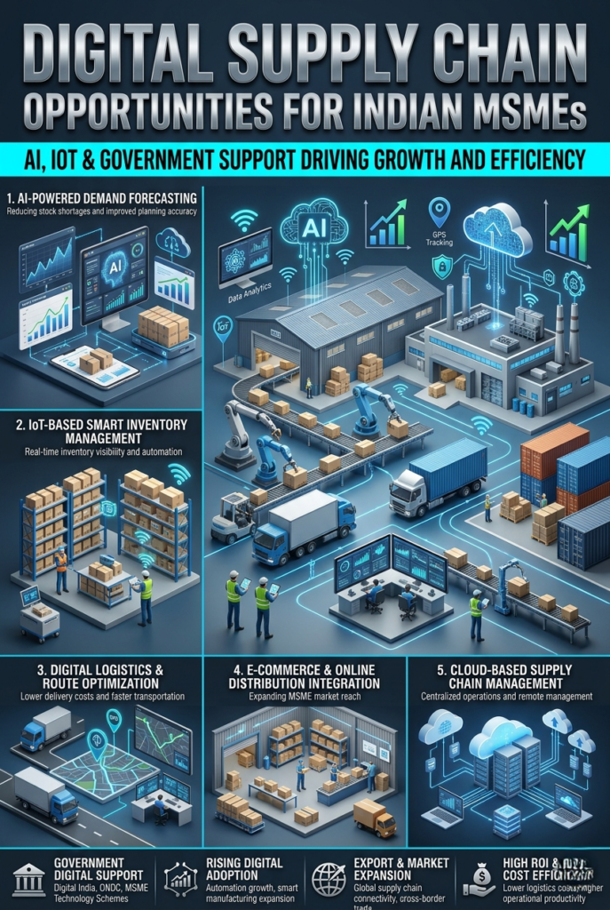 Digital supply chain opportunities for MSMEs in India using AI and IoT