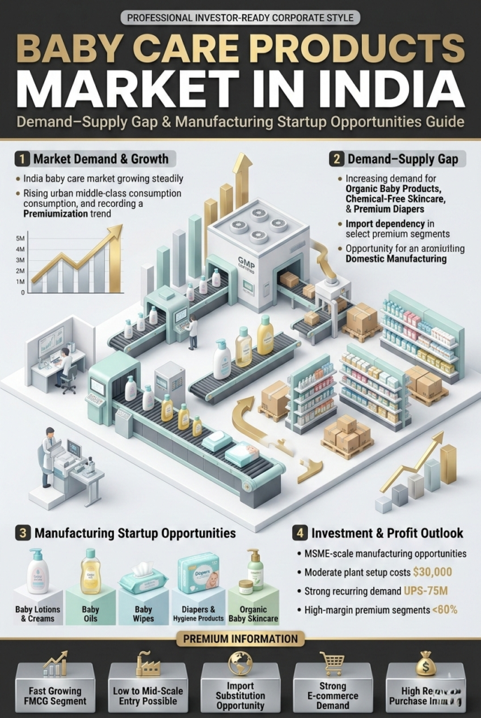 baby care products market growth in India 2025-2030