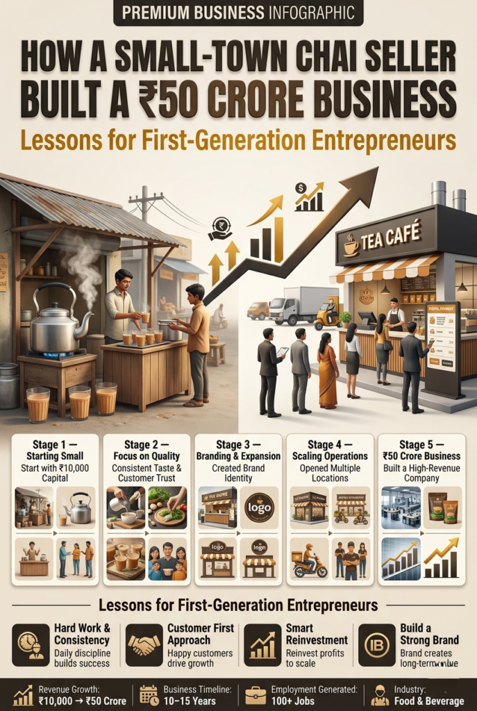 small town business ideas India chai seller success story