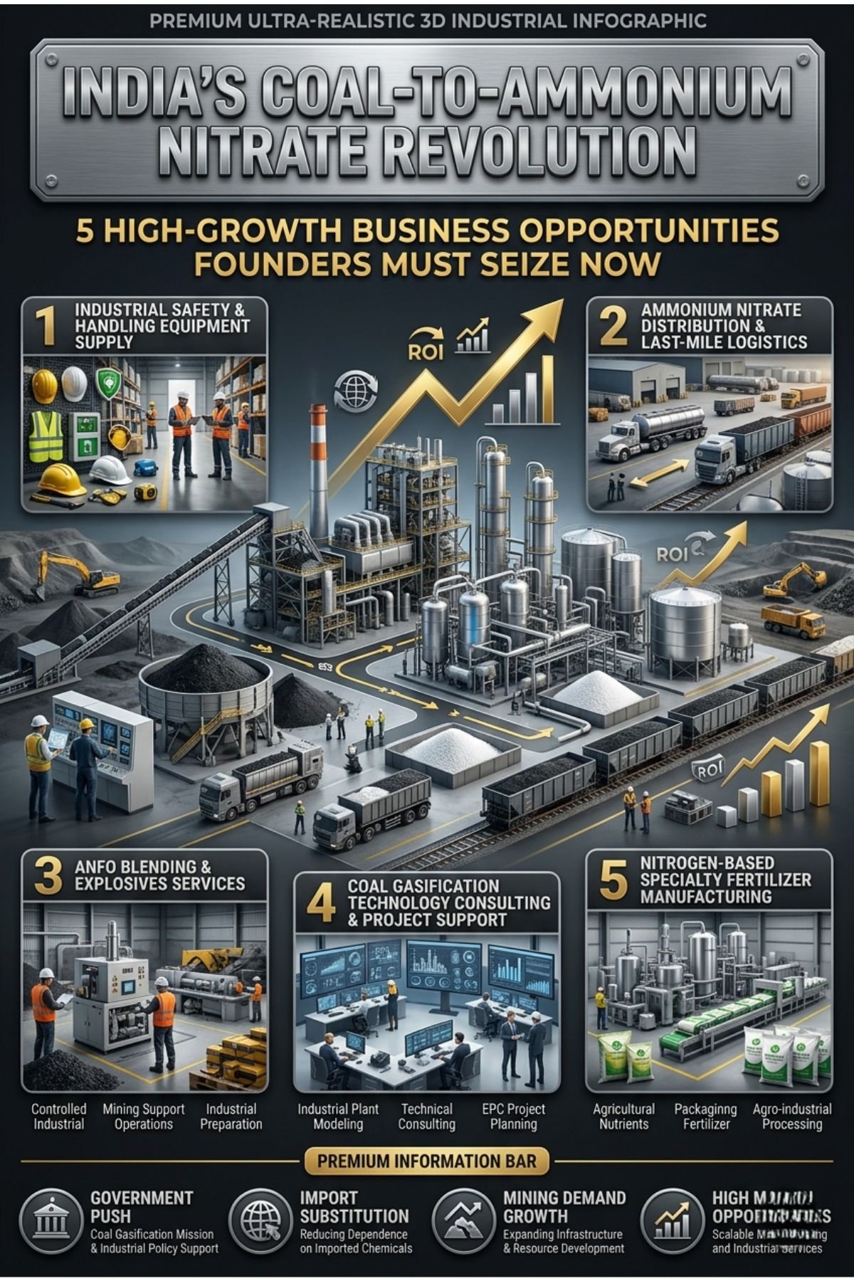 India Coal to Ammonium Nitrate Business Opportunities for Startups and MSMEs
