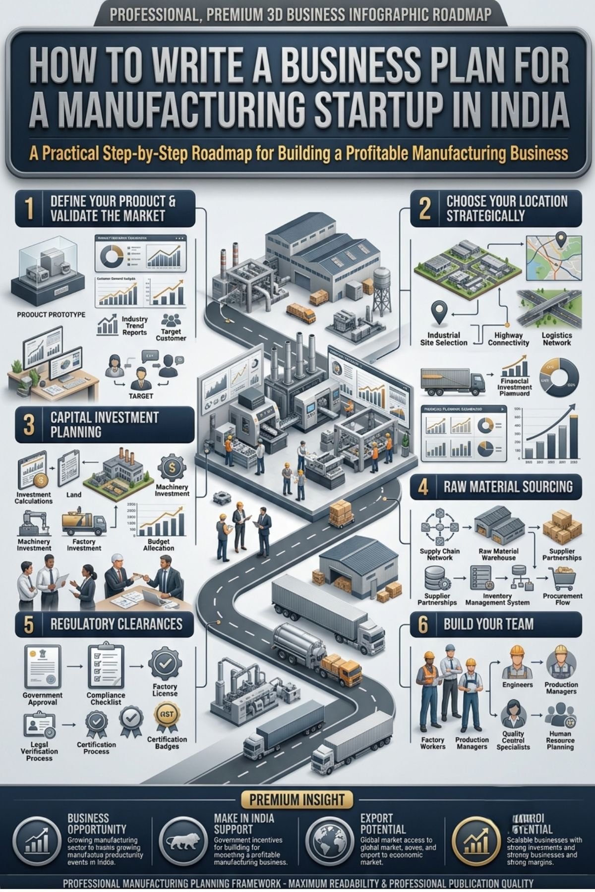 Write a Business Plan for a Manufacturing Startup in India