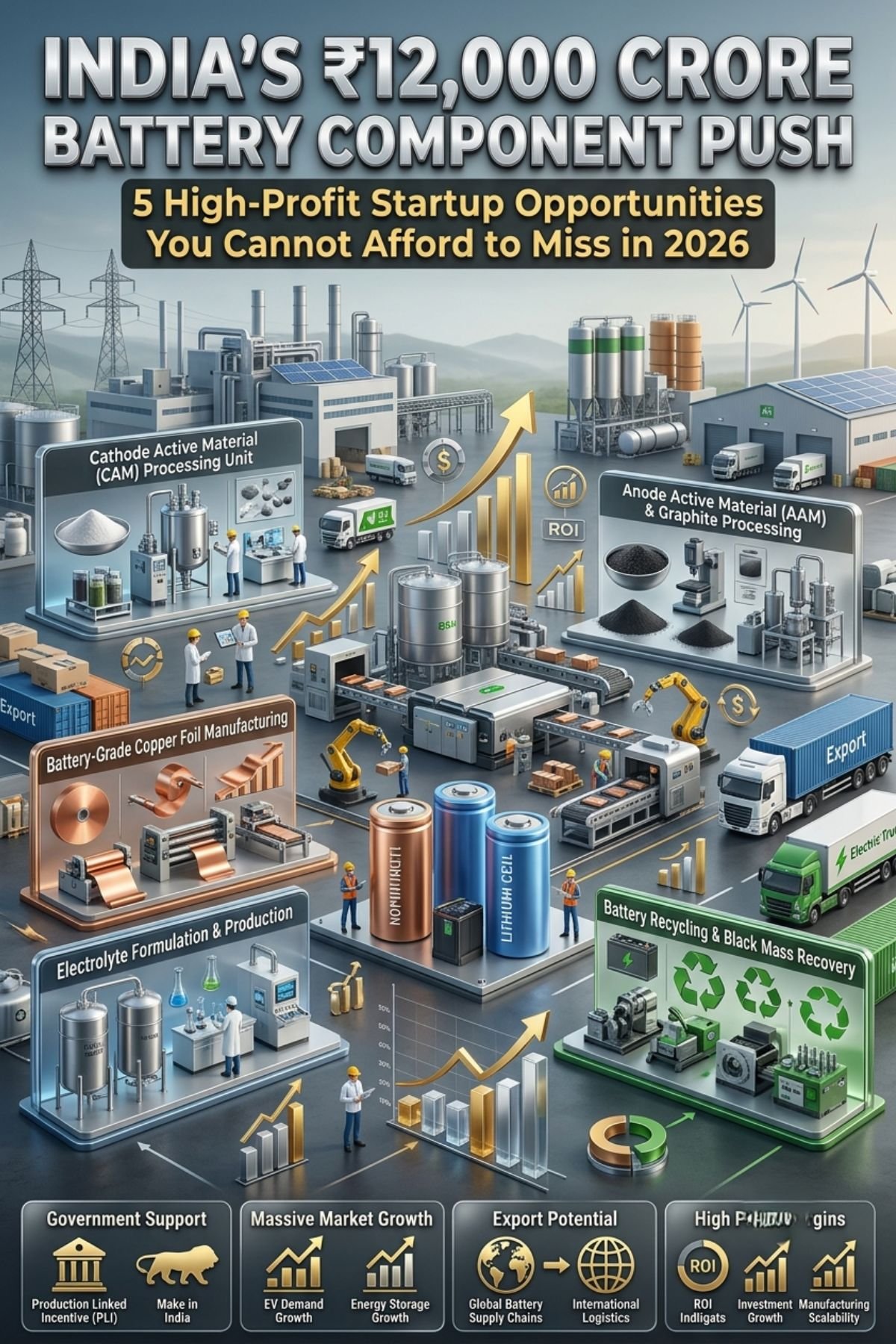 India battery component manufacturing opportunities 2026