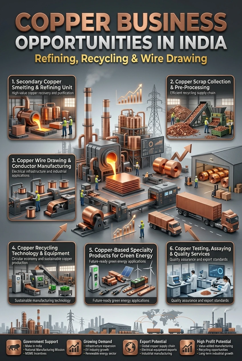 Copper Business Opportunities in India: Refining, Recycling