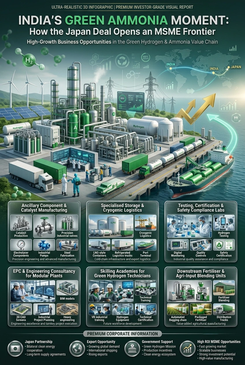 India Japan green ammonia agreement clean energy hydrogen MSME opportunity