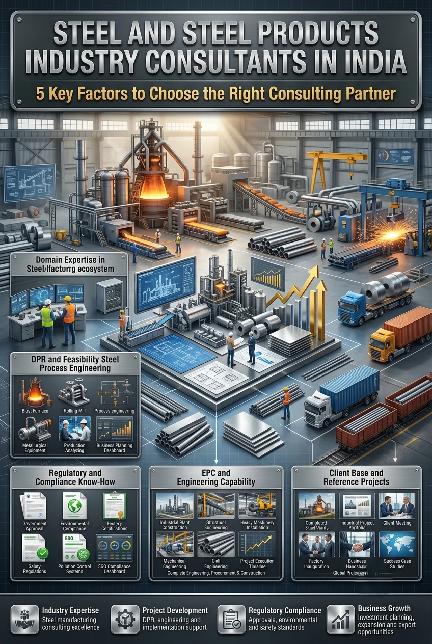 Steel and steel products industry consultants in India