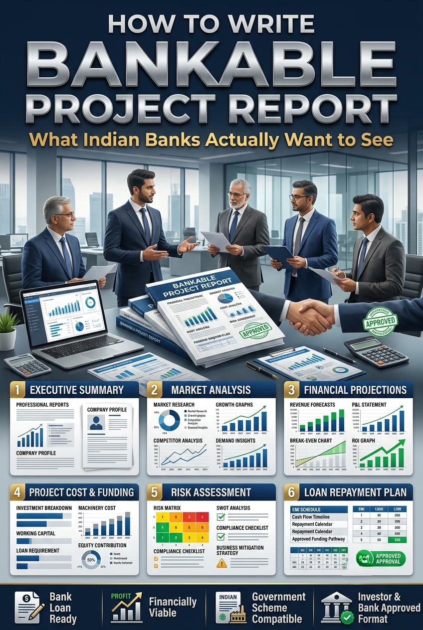 Bankable project report for bank loan in India