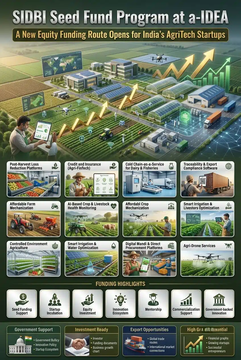 SIDBI Seed Fund Program at a-IDEA: New AgriTech Startup