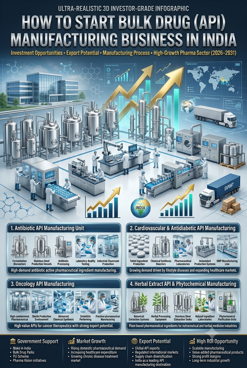 Bulk Drug API Manufacturing Business in India: Cost & Opportunitie