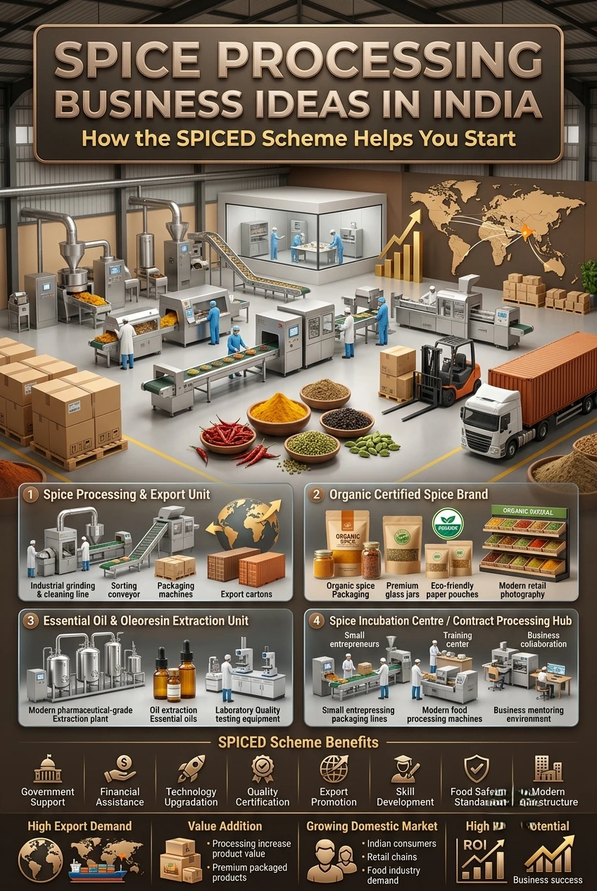 SPICED Scheme for Spice Processing Business in India