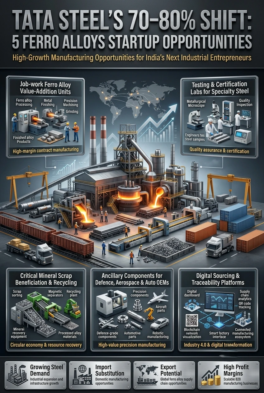 Tata Steel Ferro Alloys Startup Opportunities: 5 Business Ideas
