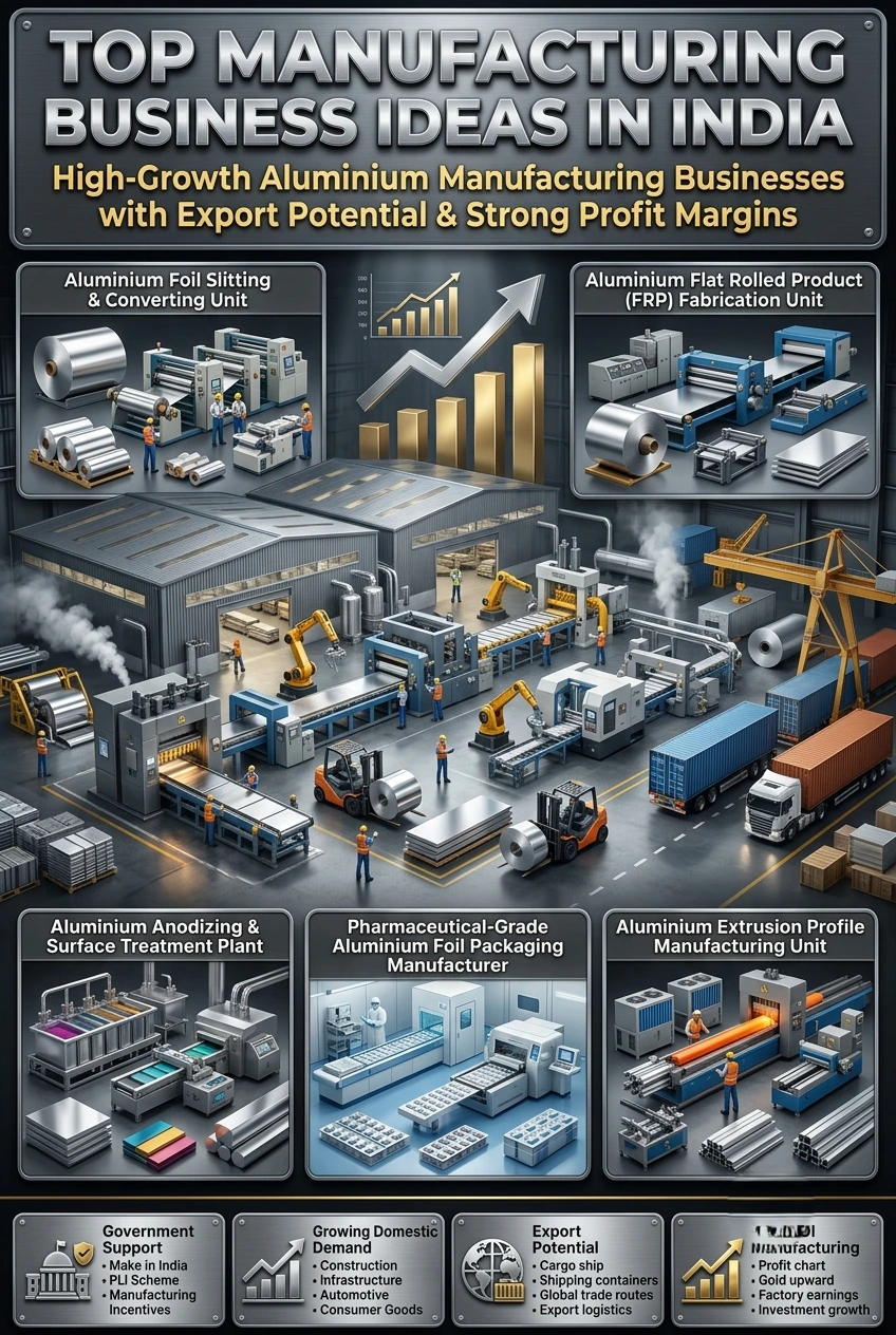 Aluminium Manufacturing Business Ideas in India