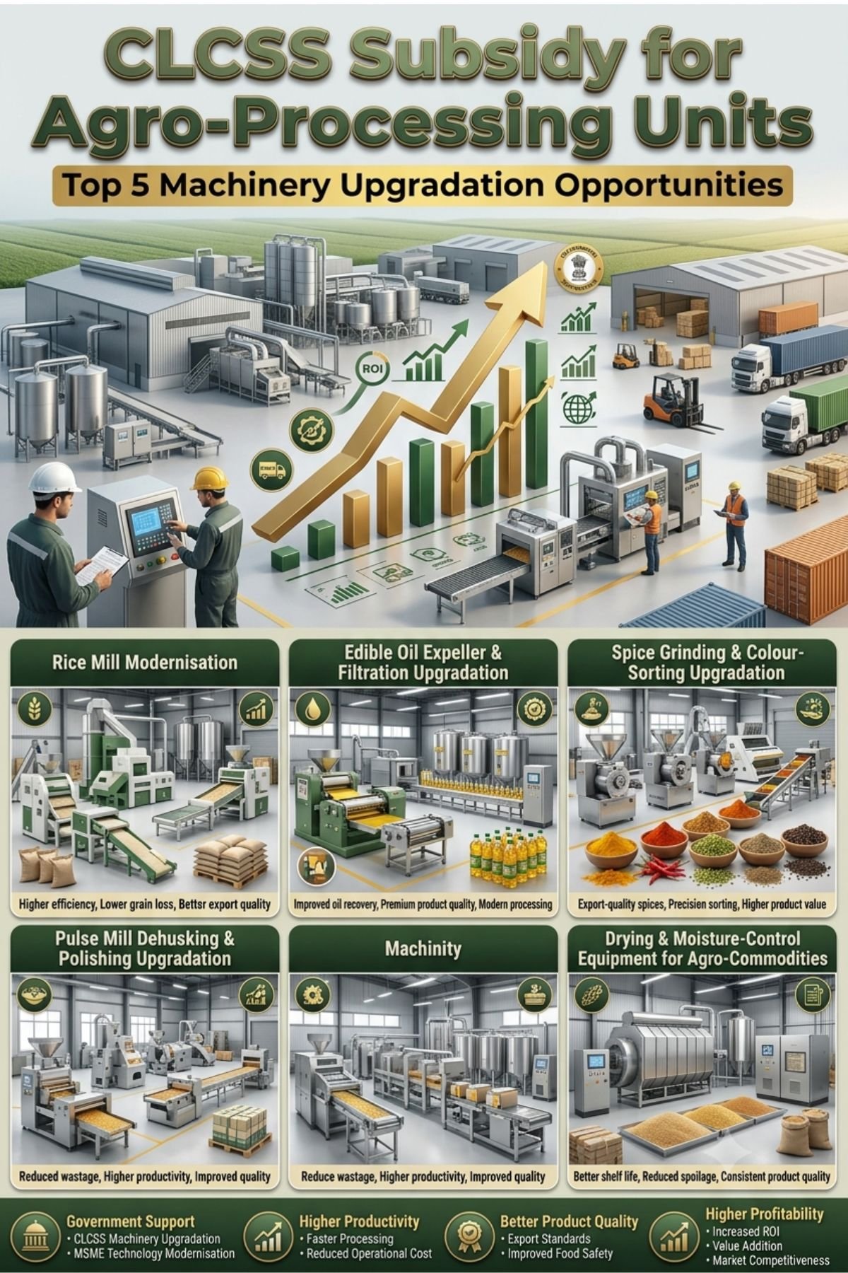 CLCSS Subsidy for Agro Processing Units: 5 Upgrades
