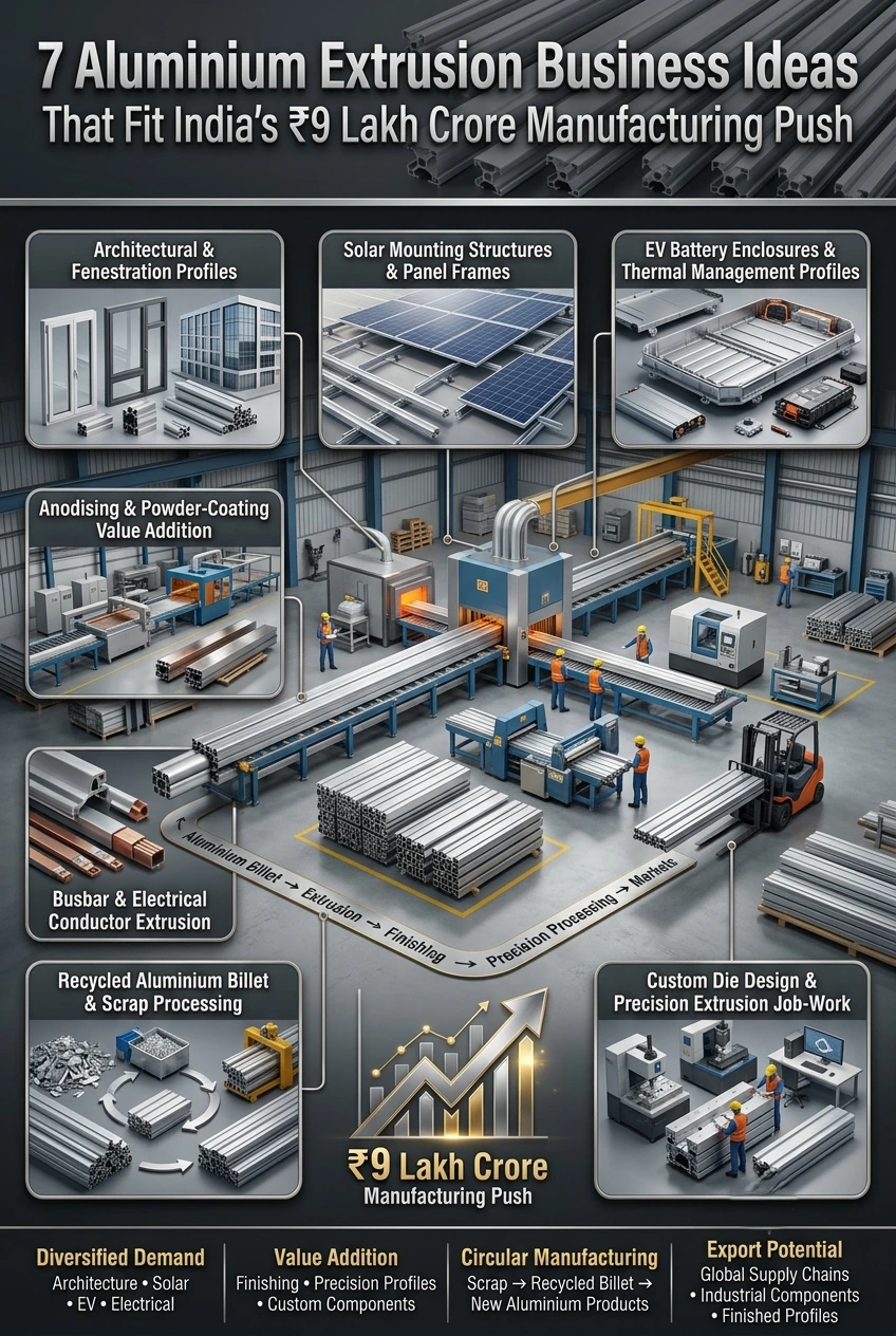 Aluminium extrusion business opportunities in India