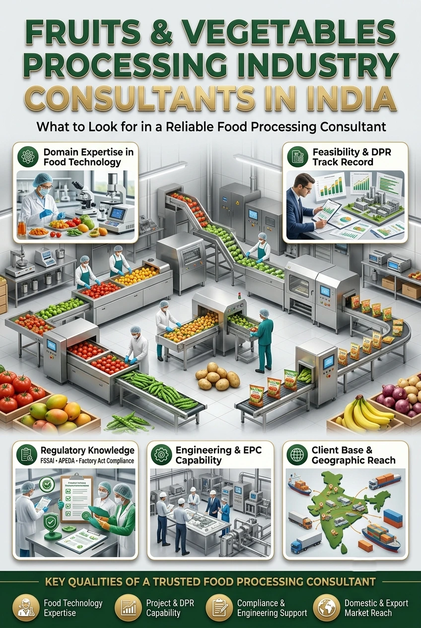 Fruits and Vegetables Industry Consultants in India