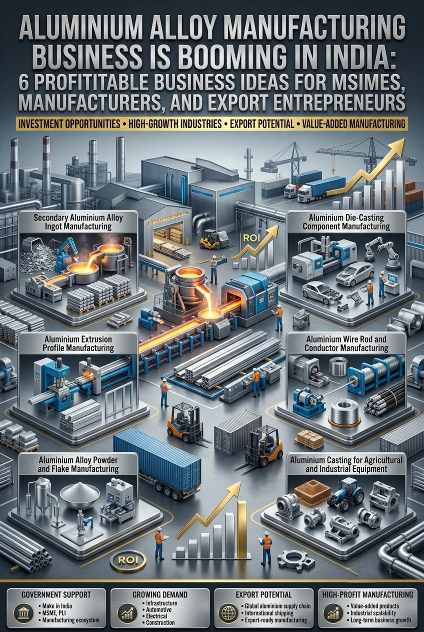 Aluminium alloy manufacturing business opportunities in India