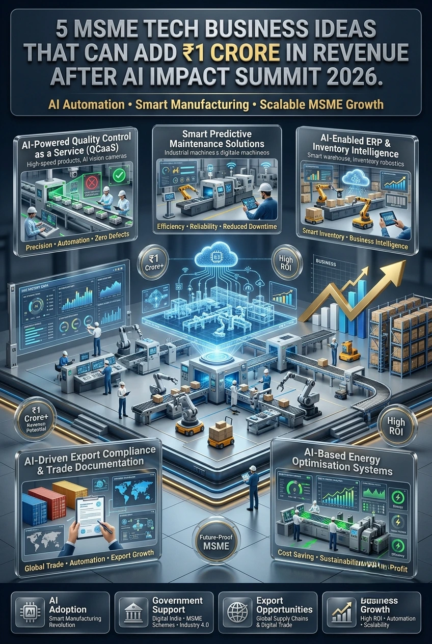 AI business ideas for MSMEs in India with smart manufacturing and automation solutions