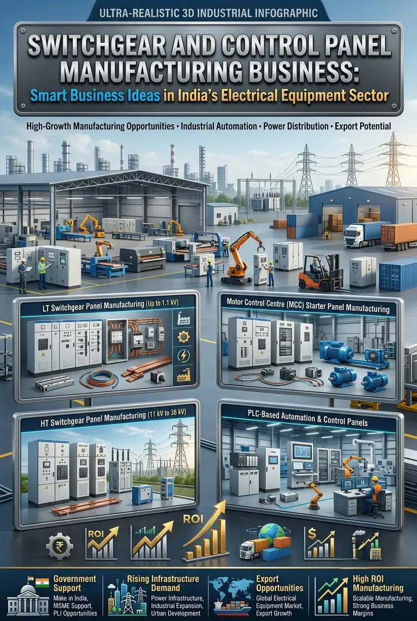 Switchgear and control panel manufacturing business in India