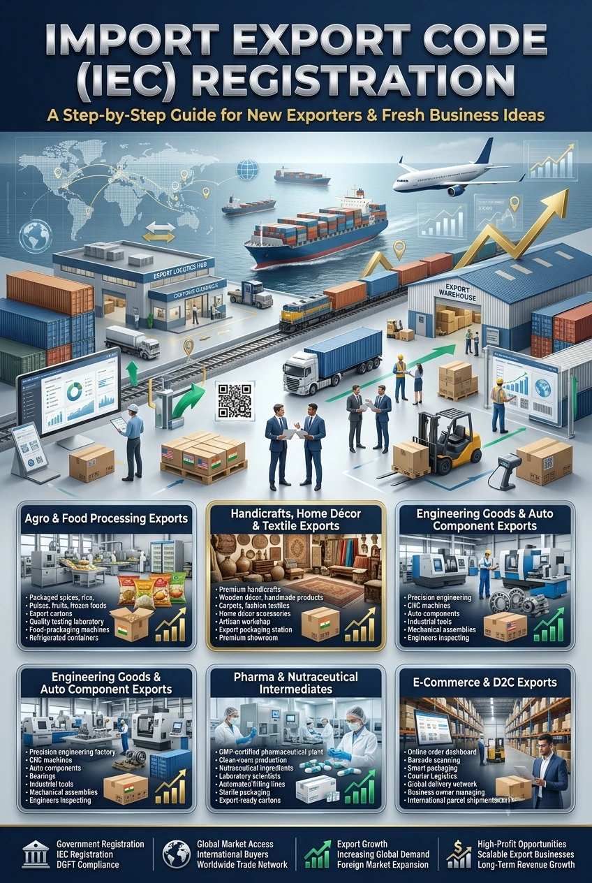 Import Export Code Registration process in India through the DGFT portal for new exporters